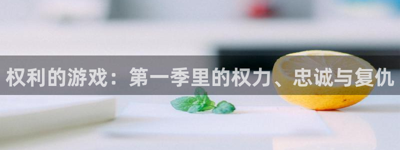 杏悦2开户注册：权利的游戏：第一季里的权力、忠诚与复仇