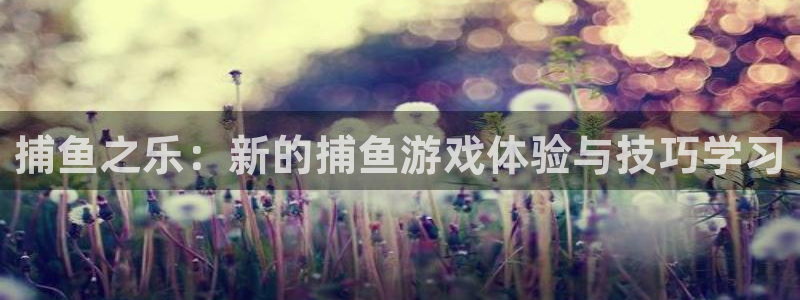 杏悦2娱乐平台：捕鱼之乐：新的捕鱼游戏体验与技巧学习